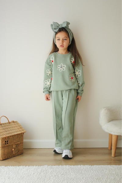 öykümgaleria Girl's Seasonal Top and Bottom Set
