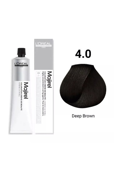 Majirel Permanent Hair Colour 4.0 Deep Brown 50ml