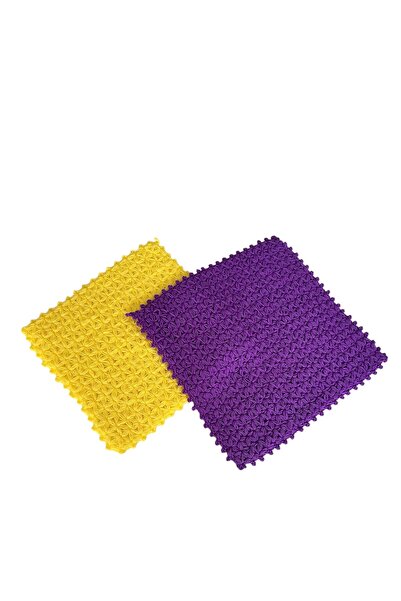 Pafuli منشفة حمام مربعة الشكل منسوجة يدويًا على شكل نجمة مكونة من قطعتين بالل...