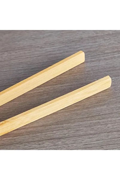 Home Box Bamboo Food Tongs