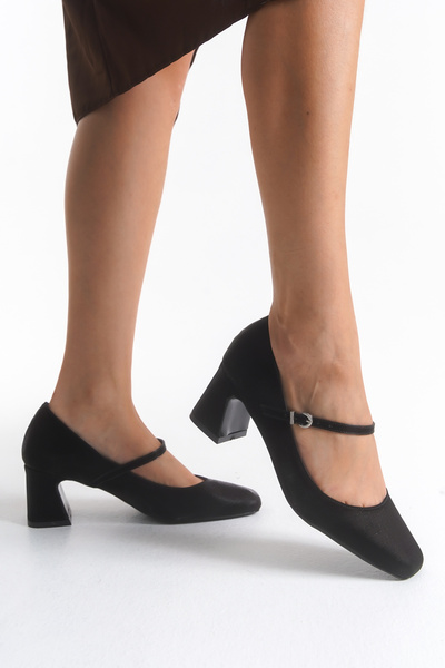 Solo Bag Women's Mary Jane Thick Heeled 5 cm Heeled Shoes