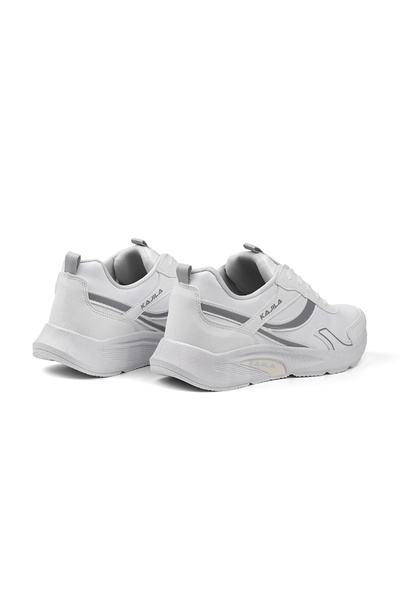 KAJILA Unisex White Special Design Modern Comfortable Casual Sneaker Daily Walking Shoes