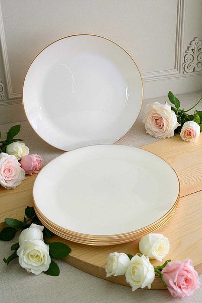 IKEA Oftast 19 cm Gilded Cake Plate for 6 People Gld