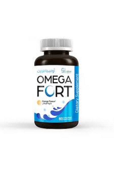 wellness future Omega Fort 60 Soft Gel Capsules Orange Flavor