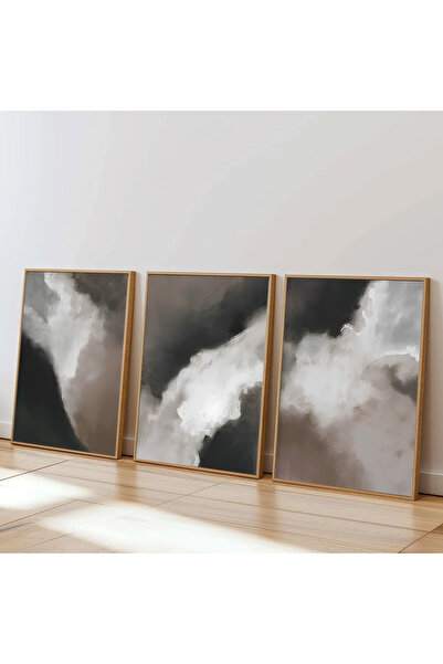 Dekorsiahome Σετ τραπεζιού κουζίνας σαλονιού 3 τεμαχίων με ξύλινο σκελετό SET...