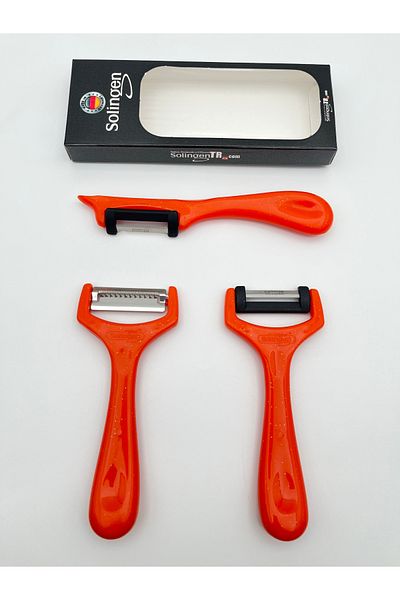 HerkeseUygun Original Solingen Silvery Julian Peeler Set of 3