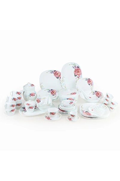 rexa طقم عشاء أركوبال مودرن - 66 قطعة - 6 أشخاص