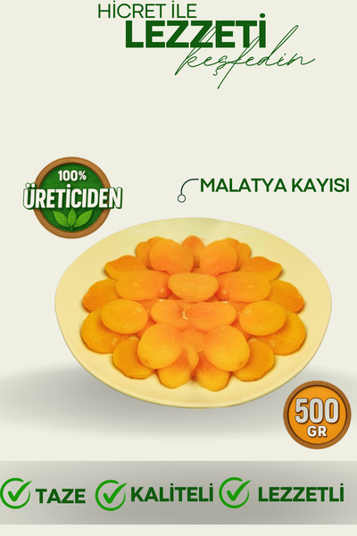 Hicret Kuruyemiş Sarı Malatya Kayısı Jumbo - 500 Gr