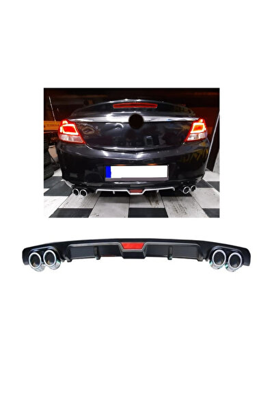 OTO H.İ.T. OPEL İNSİGNİA UYUMLU BODY KİT DİFÜZÖR 4 ÇIKIŞ SİYAH YUVARLAK