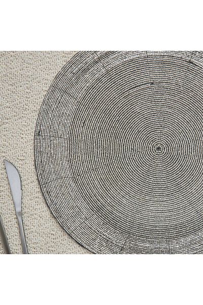 Home Box Blaze Beaded Placemat - 30 cm