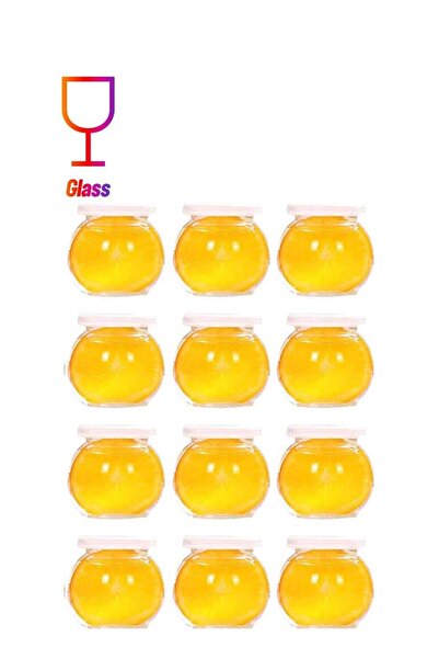 Generic 12-piece Glass Pudding Favor Jars with Lids(100ml)