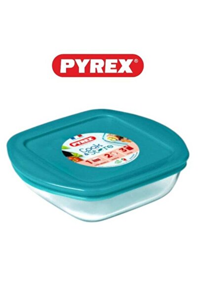 Generic PYREX Pyrex Cook & Store Squared Roaster with Lid - 0.35L Capacity for Versatile Cooking and Storin