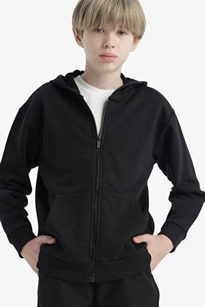 DeFacto Black Boy's Sweatshirt E9575A8/Bk81