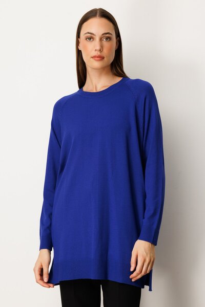 ON Button Back Crew Neck Sweater