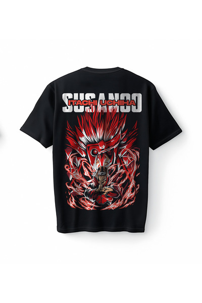 Bumeta Itachi Uchiha Susanoo Anime Oversize Unisex T-Shirt T-Shirt