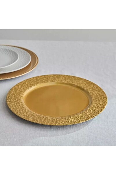 Home Box Naz Hammered Charger Plate - 33 cm