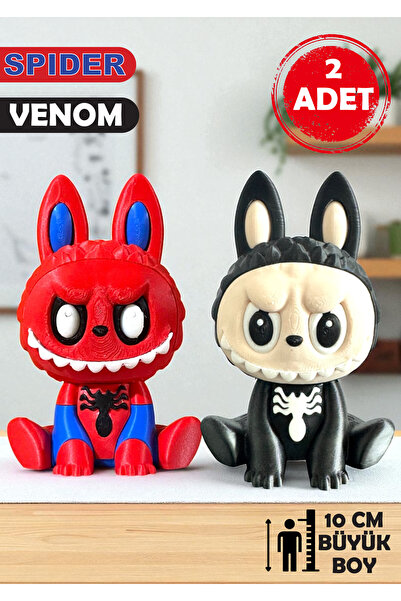 GiginGo Spider vs Venom Figür Set - Süper Güçlü 2 Adet