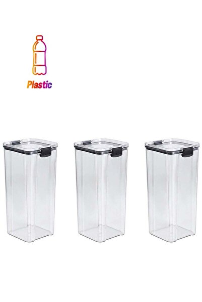 Generic Set of 3 pieces 1800ML Airtight Food Storage with Lid, Double Sealed ...