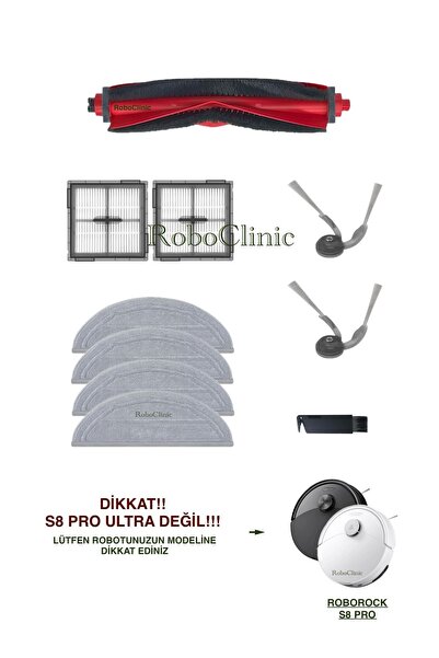 Roboclinic Roborock S8 Pro / S8 Pro+ (NU este ULTRA!) Perie de schimb compati...