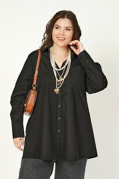 Büyük Moda Basic Lycra Poplin Shirt
