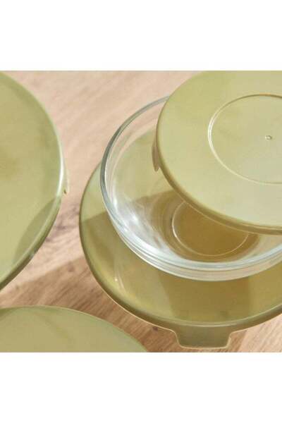 Generic Home Box Prime Round 5-Piece Glass Container Set