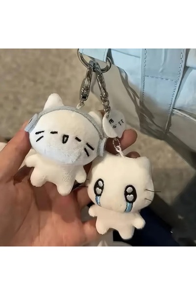 Kawaii Cute Cat Plush 2 Pieces Charm