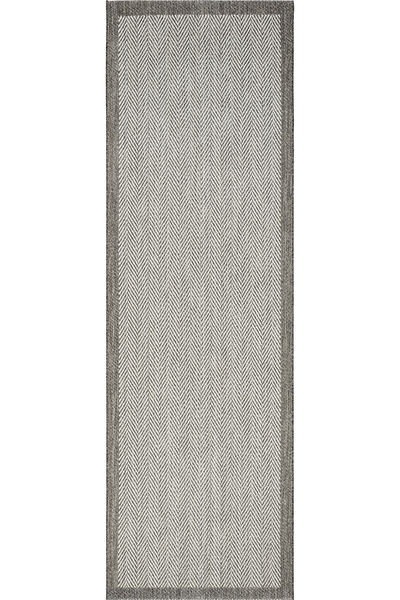 Cool Halı Smart Gri Krem Kilim Halı Yolluk Makinede Yıkanabilir İnce Kaymaz T...