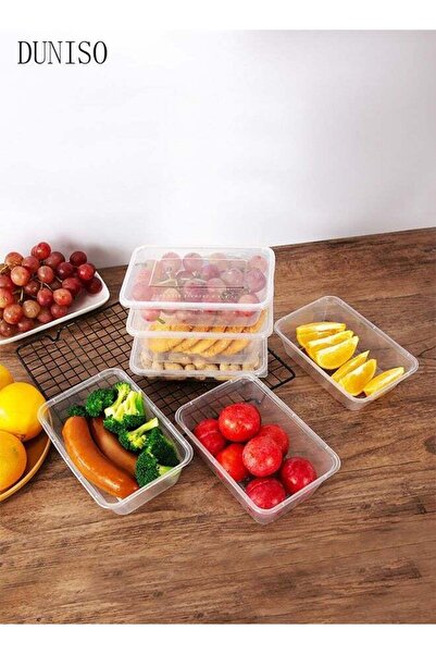 Generic DUNISO 20-Piecesï¼Œ1000 ml Thickened Meal Prep Containers,Reusable Heatable Food Storage Circular C