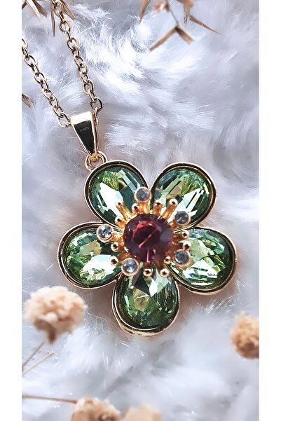 Serenity قلادة من الفولاذ على شكل زهرة Ldylia