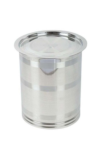 Generic Stainless Steel Pawali Round Vertical Storge Container 15Liter