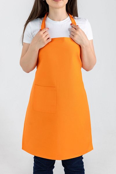 FAVORA Chef Classic Adjustable Strap Kitchen Apron - Orange