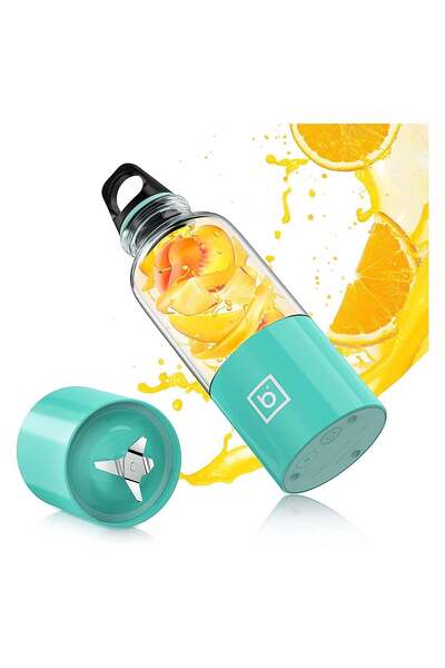Generic Portable USB Rechargeable Blender, 17.6 Oz High-Speed 4-Blade Fruit Mixer, Mini Juicer for Smoothie