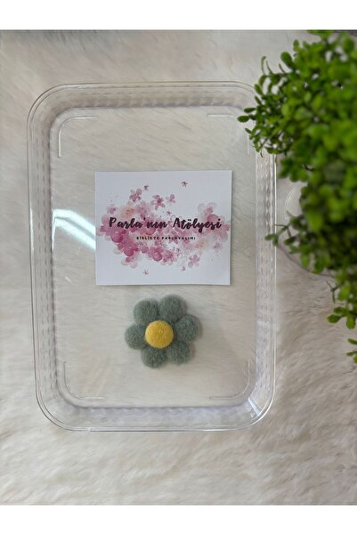 SOFT 0-3 ani cu păr scăzut și fără păr agrafă pentru copii margaretă verde