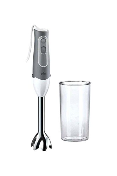 Generic خلاط يدوي براون ملتي كويك 5 بقوة 600 واط MQ500 أبيض/شفاف/فضي