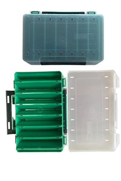 Genel Markalar ICON-IC Balıkçı Malzeme Kutusu Çift Taraflı 19cm x 12cm x 3,5cm