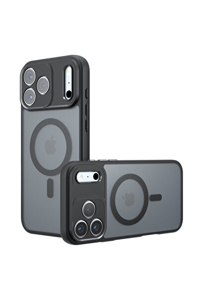 Techsuit Carcasă PureFrost MagSafe pentru iPhone 17 Pro, Negru Înghețat