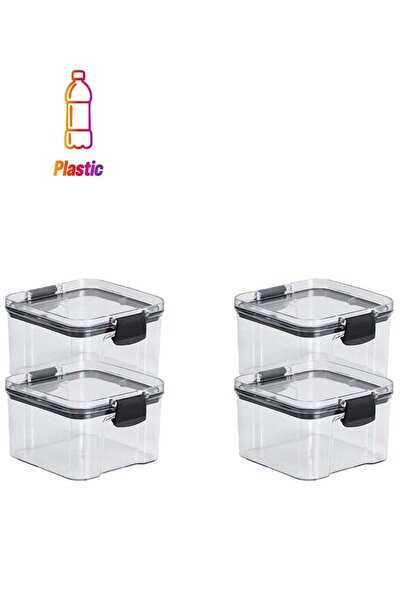 Generic Set of 4 pieces 460ML Airtight Food Storage with Lid, Double Sealed T...