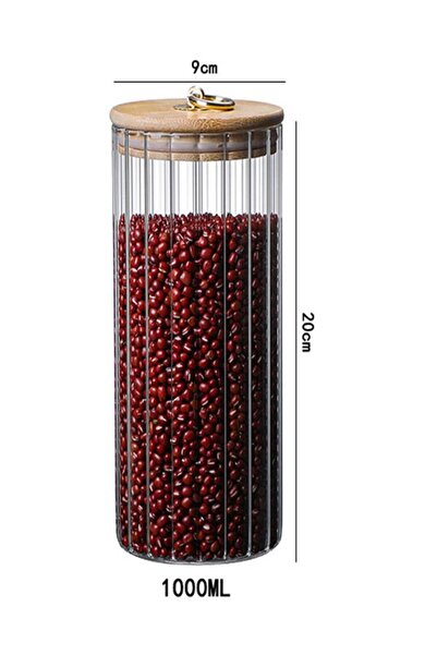 Generic NKX Glass Storage Jar With Ring Lid