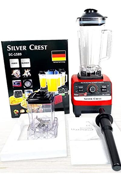 Generic SILVER CREST Professional Multi Blender Mixer Juicer with Smart 15-Speed Timer â€“ 4500W Powerful M