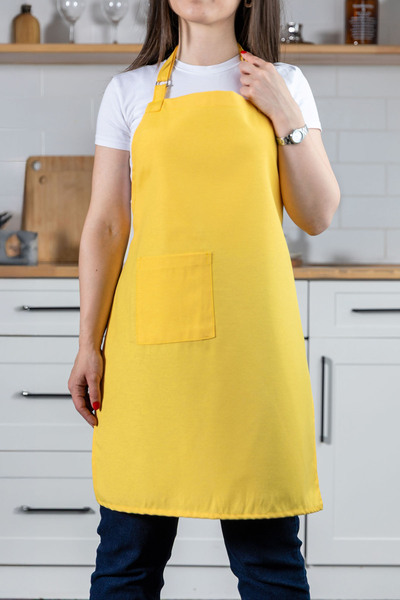 FAVORA Chef Classic Adjustable Strap Kitchen Apron - Yellow