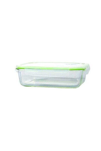 Generic Royalford Borosilicate Rectangular Airtight Glass Container Multicolour - Assorted Colour 1040ml