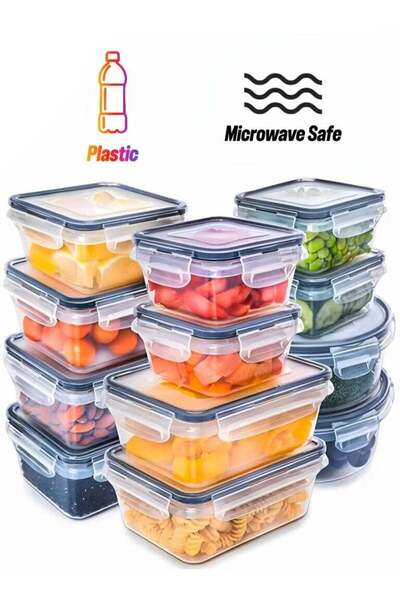 Generic ARNOTEC 12 Pack Airtight Food Storage Containers with Locking Lids â€“ BPA-Free Plastic Meal Prep C