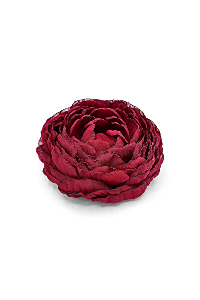 Corizmi Brosa eleganta floare mare bujor din voal 10.5 cm, handmade, So Elegant