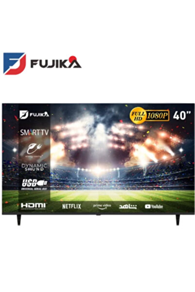 Fujika 40-inch Smart Full HD Frameless TV with USB and Wall Mount, Black, Model FJK-40FD19