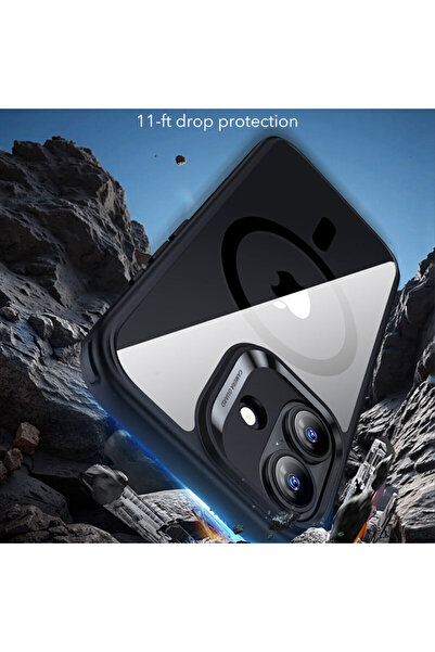 ESR iPhone 17 Classic Hybrid HaloLock case, black/transparent