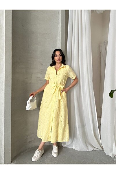 Queensland Waist Belted, Eye Beaded Pattern, Length, Comfortable Stylish Daily Dress