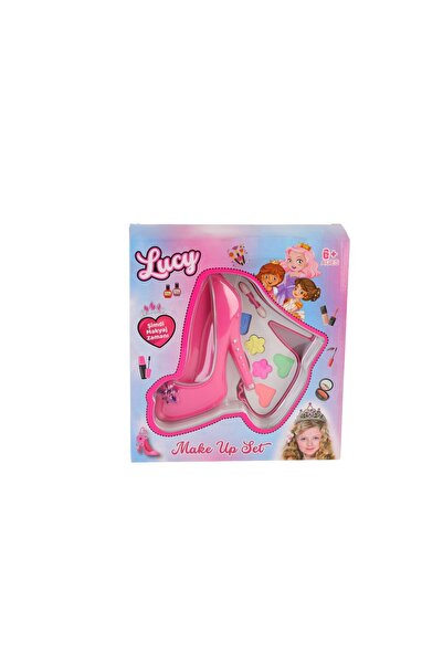 SPOR35 Öğretici Oyuncaklar LMN212 AYAKKABILI KUTULU TEKLİ MAKYAJ SETİ Kız Erk...