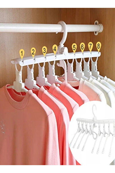 Raffine Foldable Clothes Drying Rack Hanger White 64x18.5cm