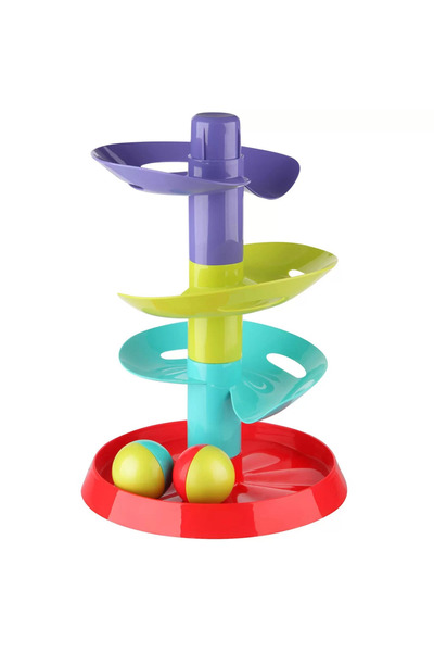 NEWBRENDHOME Learning Educational Toys Lc Colorful Ball Rolling Tower Girls B...