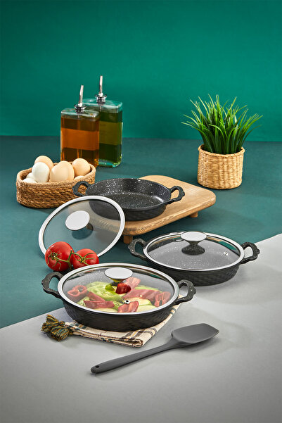 PoloChef Crystal Sahan Set Casting Granite 3 Pieces